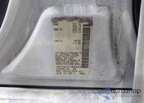 2018 Nissan Altima 2.5 Sr из США, поврежденный, VIN 1N4AL3AP1JC289193